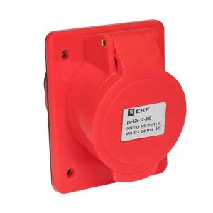 Роз. стац. внутр. 425 3Р+РЕ+N 32А 380В IP44 EKF ps-425-32-380