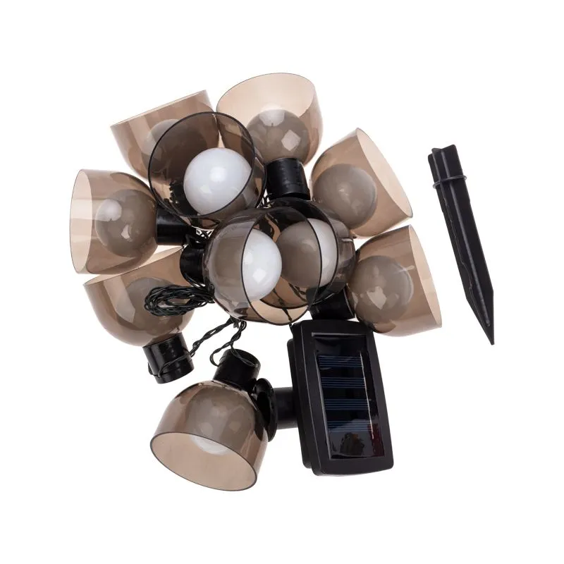 Гирлянда садовая Эбби, 335 см, 3000К, встроенный аккумулятор, солнечная панель, коллекция Лондон REXANT - Фото 5