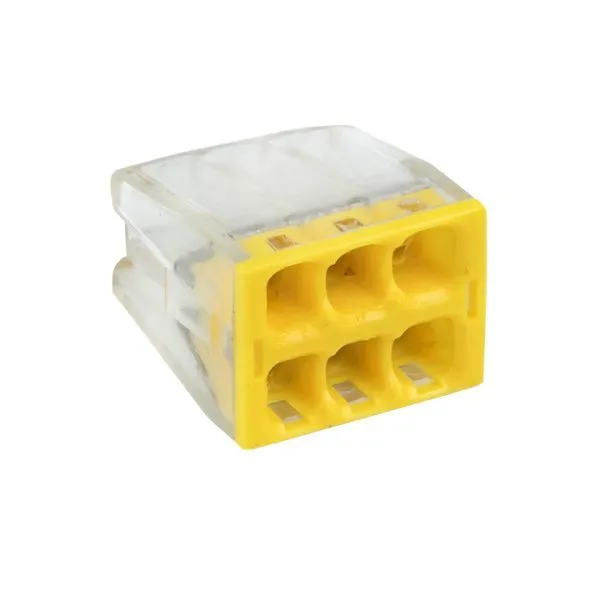 Клемма СМК 2273-246 (с пастой) 6 отверстий 0,5-2,5 мм2 EKF