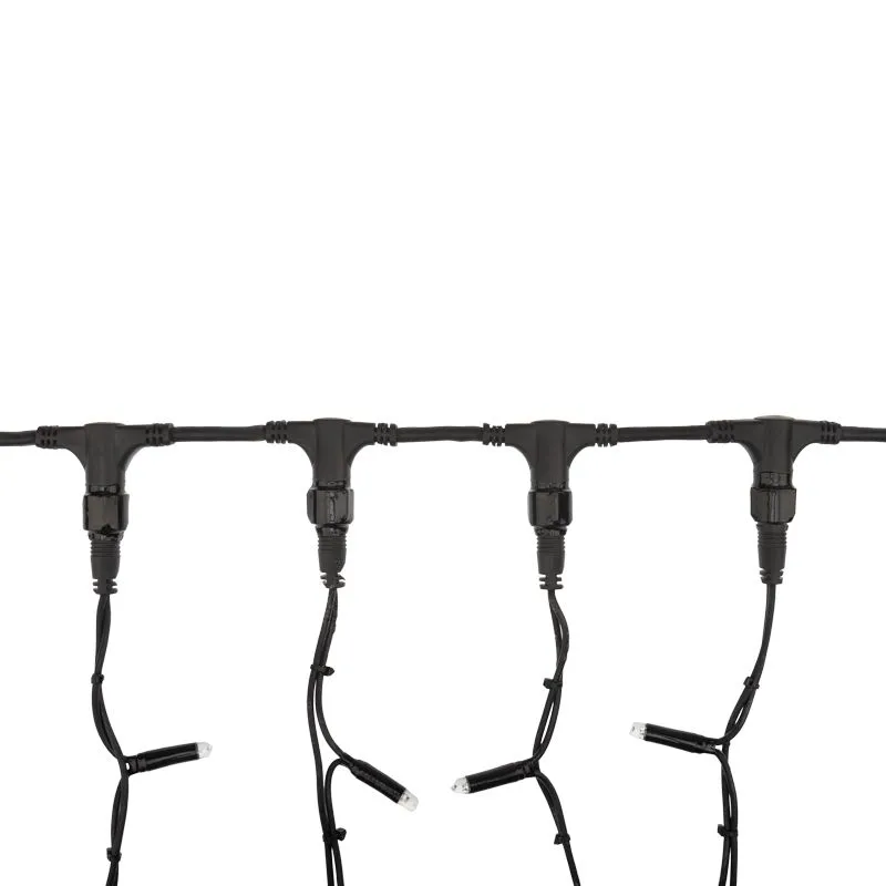 Гирлянда светодиодная Занавес 2х1,5м 360 LED ЗЕЛЕНЫЙ черный КАУЧУК IP67 постоянное свечение 230В блок в комплекте NEON-NIGHT - Фото 4