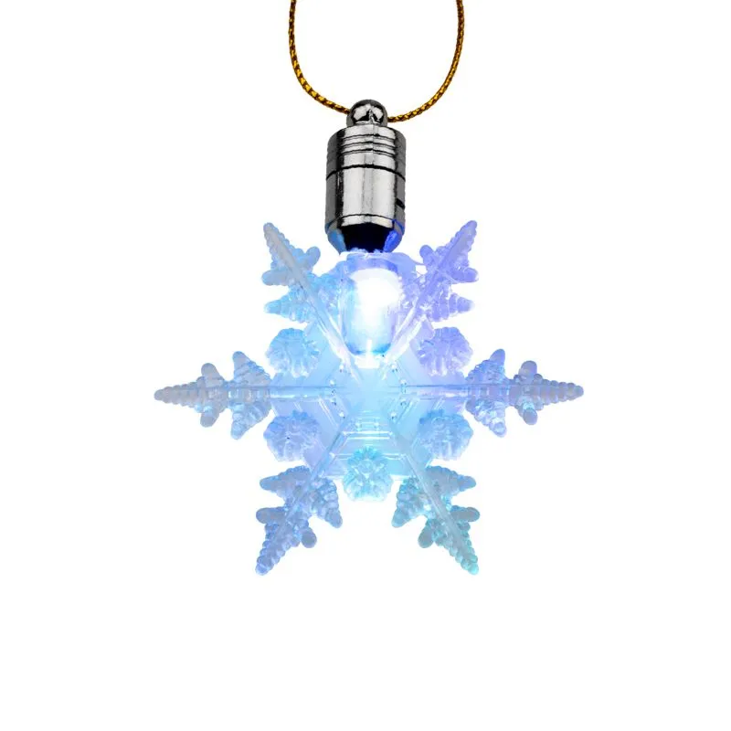 Фигурка подвесная Снежинка RGB 7x6 см - Фото 3