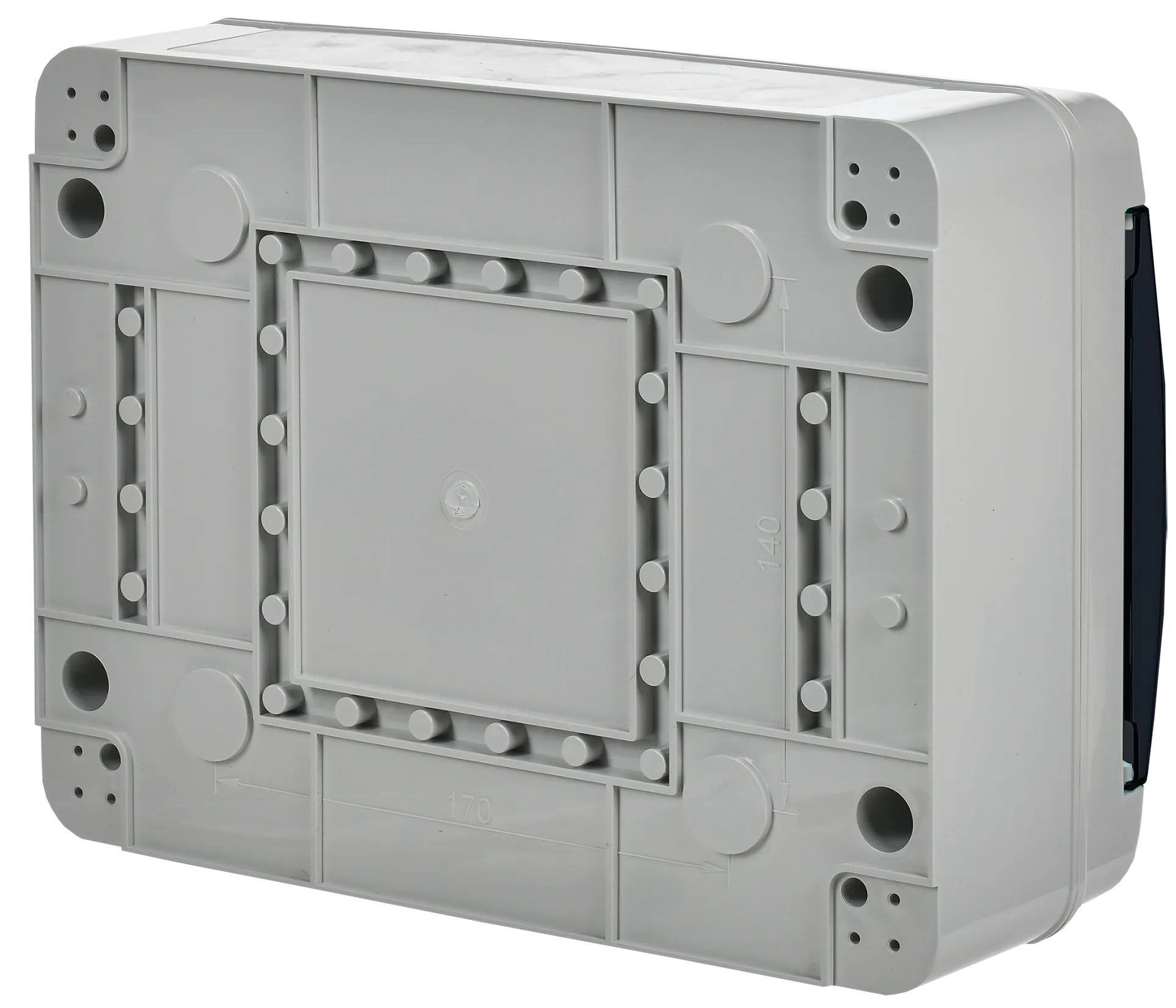 TEKFOR Корпус пластиковый КМПн-12 IP65 черная прозрачная дверь IEK - Фото 6