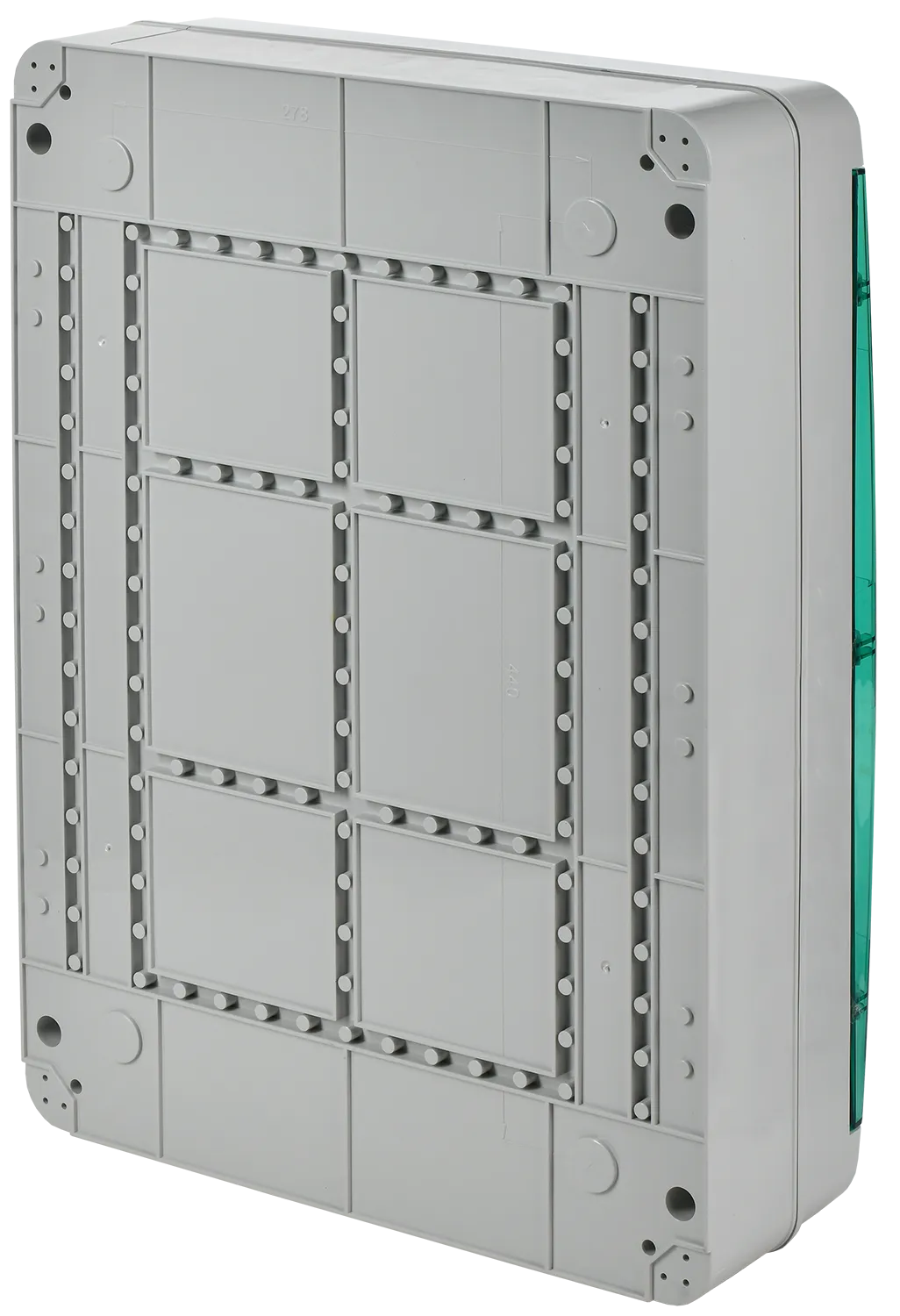 TEKFOR Корпус пластиковый КМПн-54 IP65 зеленая прозрачная дверь IEK - Фото 4