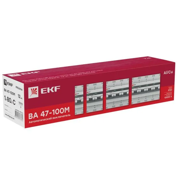 Авт. выкл. 3P 100А (D) 10kA ВА 47-100M без тепл. расцепит. EKF PROxima - Фото 6