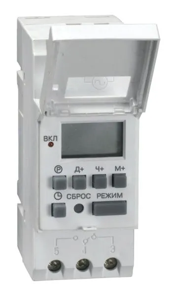 Таймер ТЭ15 цифровой 16А 230В на DIN-рейку IEK MTA10-16