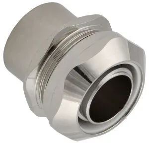 ELASTA Муфта соединительная TMP20 М25 с внутренней резьбой латунная IP67 IEK ET-MP40D-TMP-L-M25-020