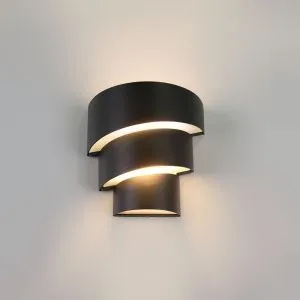 Светильник светодиодный уличный настенный Helix черный 1535 TECHNO LED Elektrostandard Eurosvet a039955