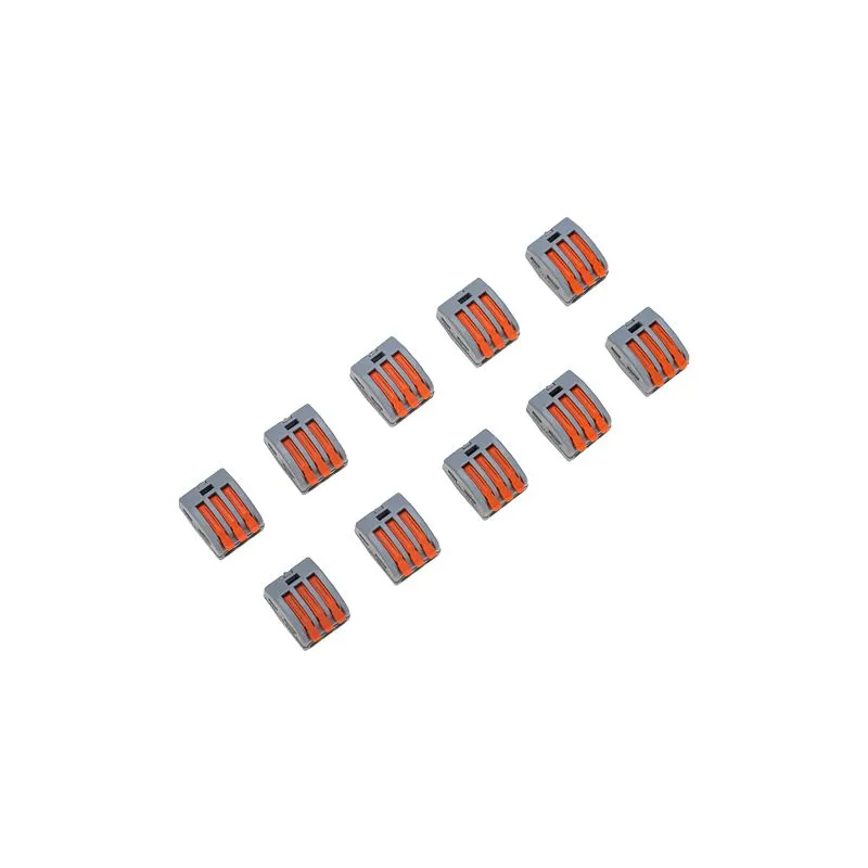 Универсальная клемма СМК 222-413, 3-проводная серая 0,08-2,5/4 мм² (блистер 10 шт./уп.) REXANT - Фото 4