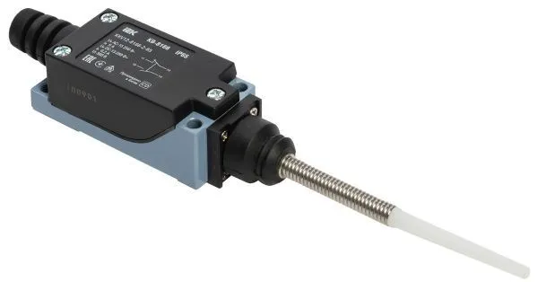 Выключатель концевой КВ-8166 шток пружинный с диэлектриком на отклонение IP65 IEK