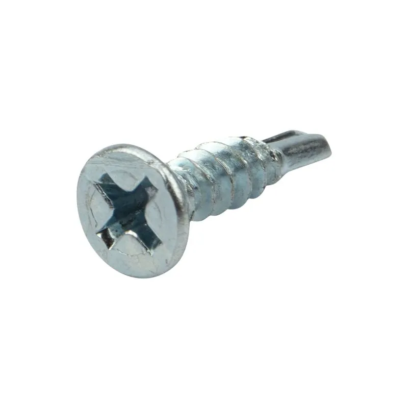 Саморез оконный KRANZ сверло, 3.9х16, белый цинк, короб (1000 шт./уп.)