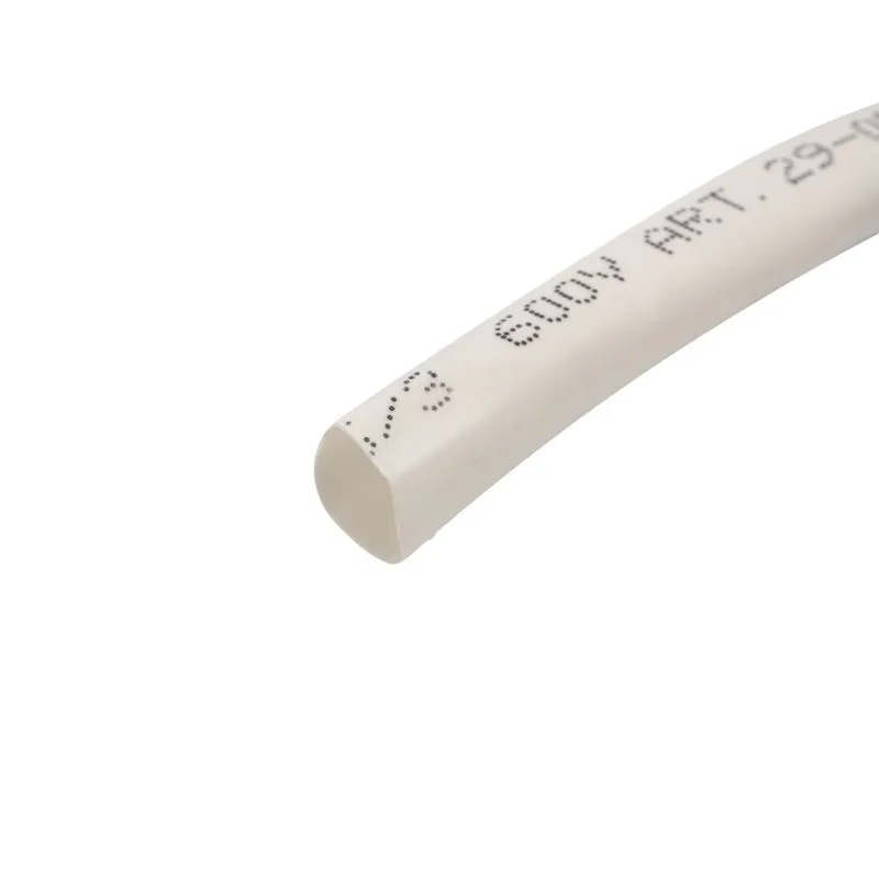 Трубка термоусаживаемая ТУТ нг 6,0/3,0мм, белая, ролик 2,44м REXANT - Фото 2