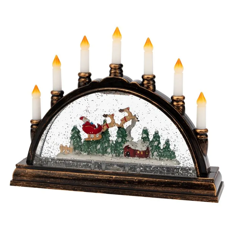 Декоративный светильник Подсвечник с эффектом снегопада NEON-NIGHT - Фото 4