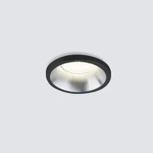 Светильник светодиодный встраиваемый точечный 15269/LED сатин никель; черный Elektrostandard a056019
