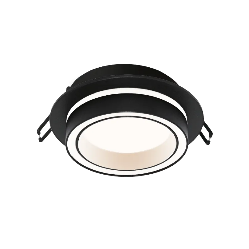 Встраиваемый cветильник WOLTA WDL-GX53/06BL-R IP20 под лампу GX53 круглый Чёрный LUCE D105x35 1/50 - Фото 4