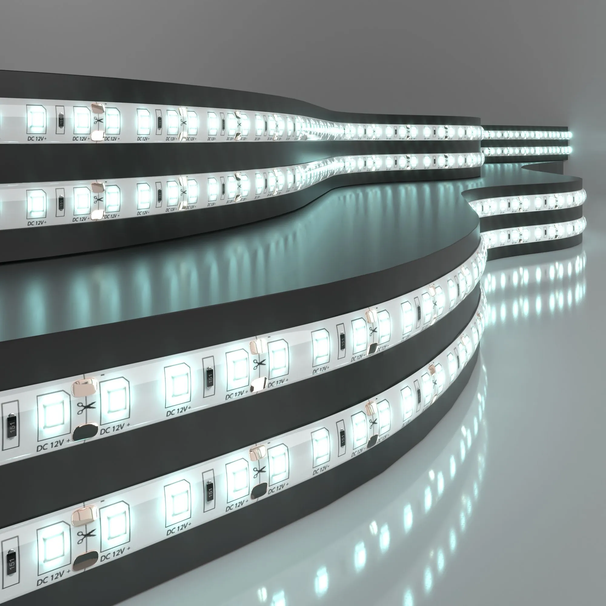 Лента светодиодная 12V 9,6W 120Led 2835 IP65 холодный белый, 5м Elektrostandard