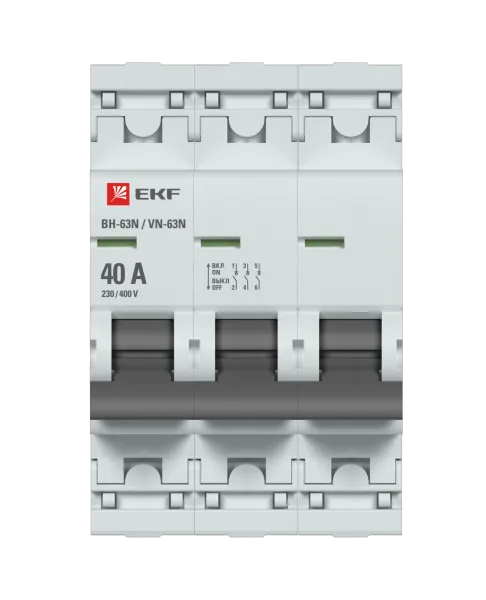 Выкл. нагрузки 3P 40А ВН-63N EKF PROxima