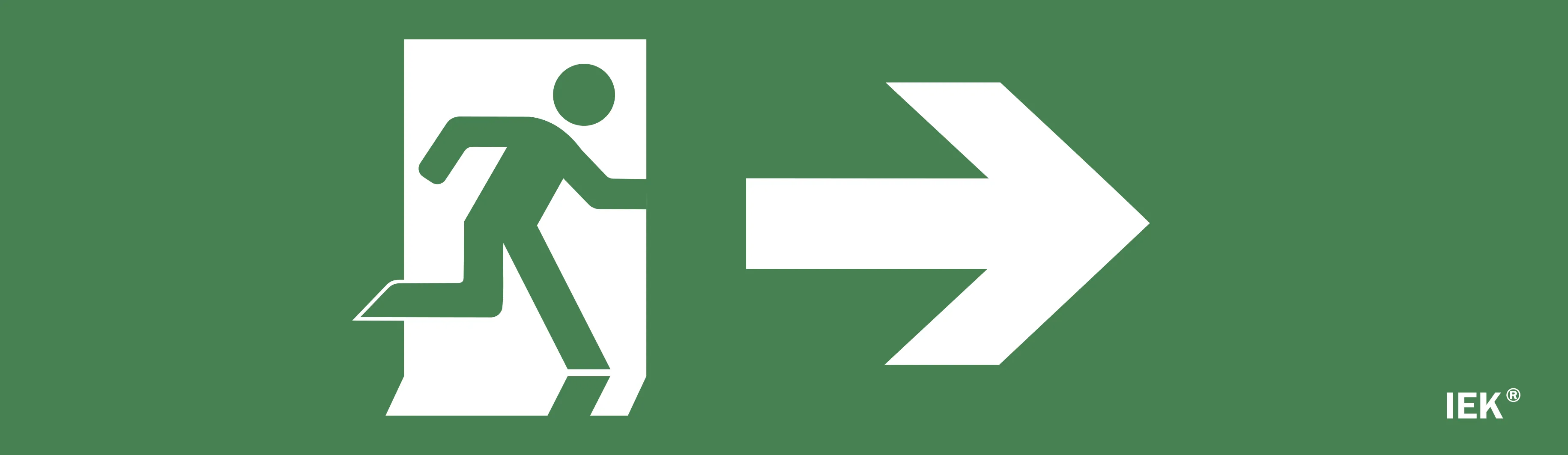 Этикетка самоклеящаяся 310х90мм "Фигура/стрелка вправо" IEK