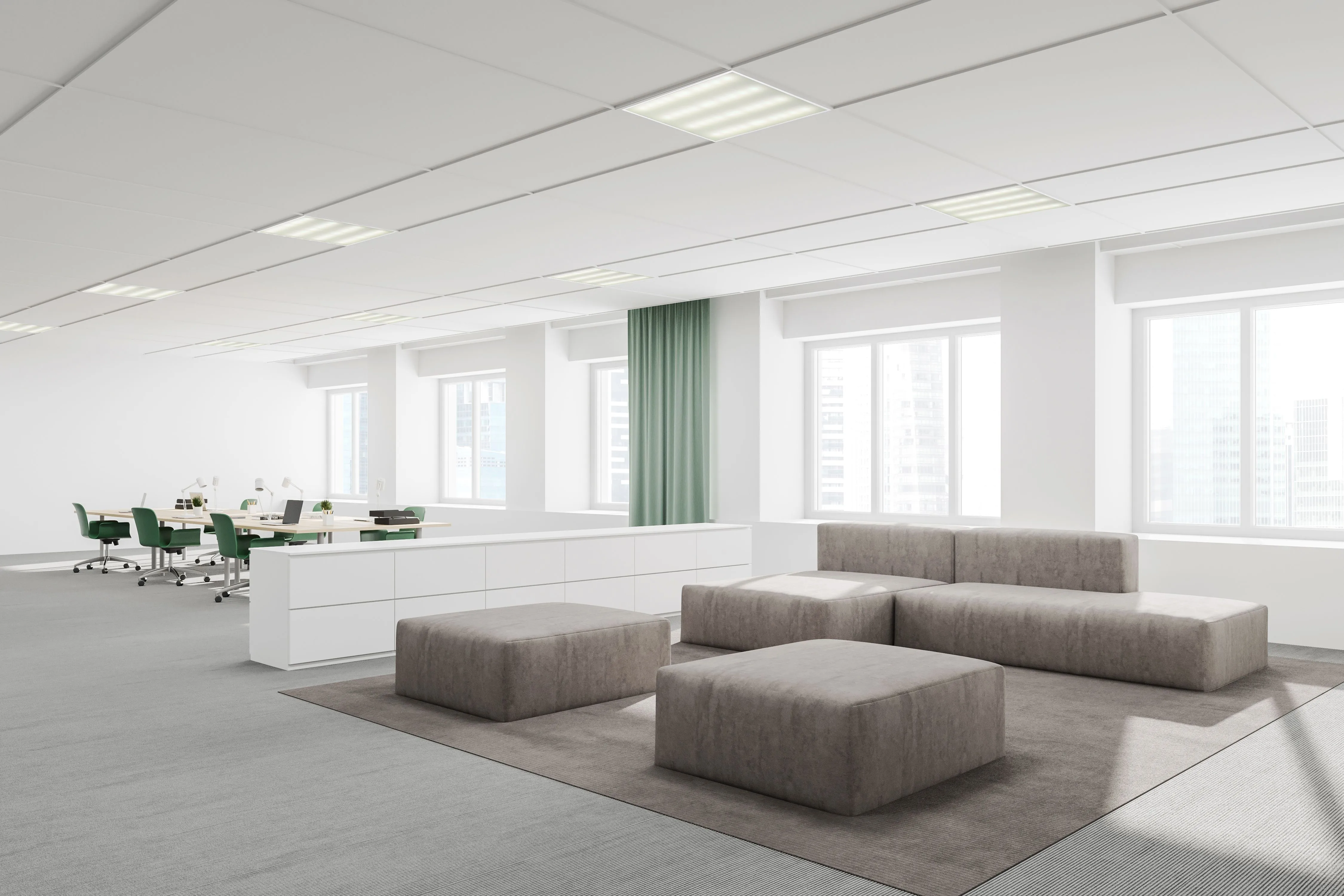 LIGHTING PRO Светильник светодиодный ДВО 1001 40Вт 4000К IP40 595х595мм опал IEK - Фото 5