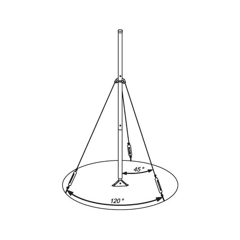 Мачта для антенн алюминиевая, 800см REXANT - Фото 4
