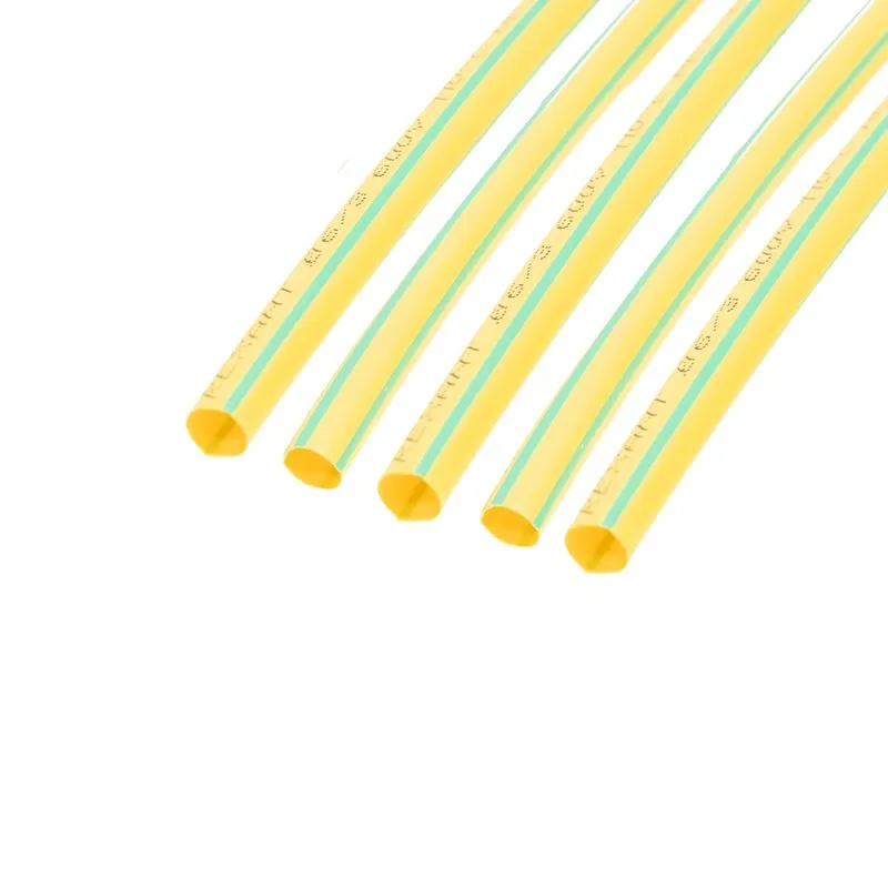 Трубка термоусаживаемая ТУТ нг 6,0/3,0мм, желто-зеленая, упаковка 50 шт. по 1м REXANT - Фото 3