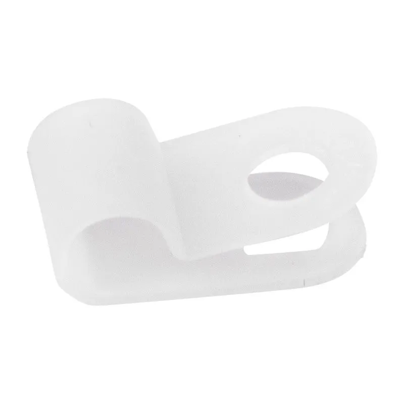 Скоба под винт 5мм, белая (50 шт/уп) REXANT - Фото 3