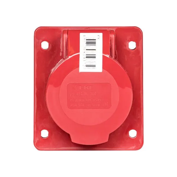 Роз. стац. внутр. 414 3Р+РЕ 16А 380В IP44 EKF - Фото 5