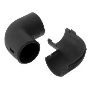 Соединитель угловой разборный черный d20 мм (5шт/550шт уп/кор) Промрукав PR13.0174