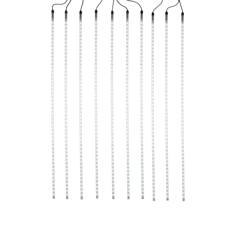 Гирлянда Тающие сосульки 24 В, комплект 10 шт. х 100 см, шаг 100 см, 960 LED, белый, соединяются, NE - Фото 3