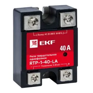 Реле твердотельное однофазное с регулированием 4-20мА RTP-40-LA EKF rtp-1-40-la