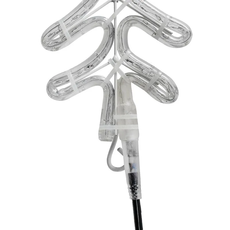 Фигура Большая Снежинка цвет ТЕПЛЫЙ БЕЛЫЙ, размер 95x95 см NEON-NIGHT - Фото 4