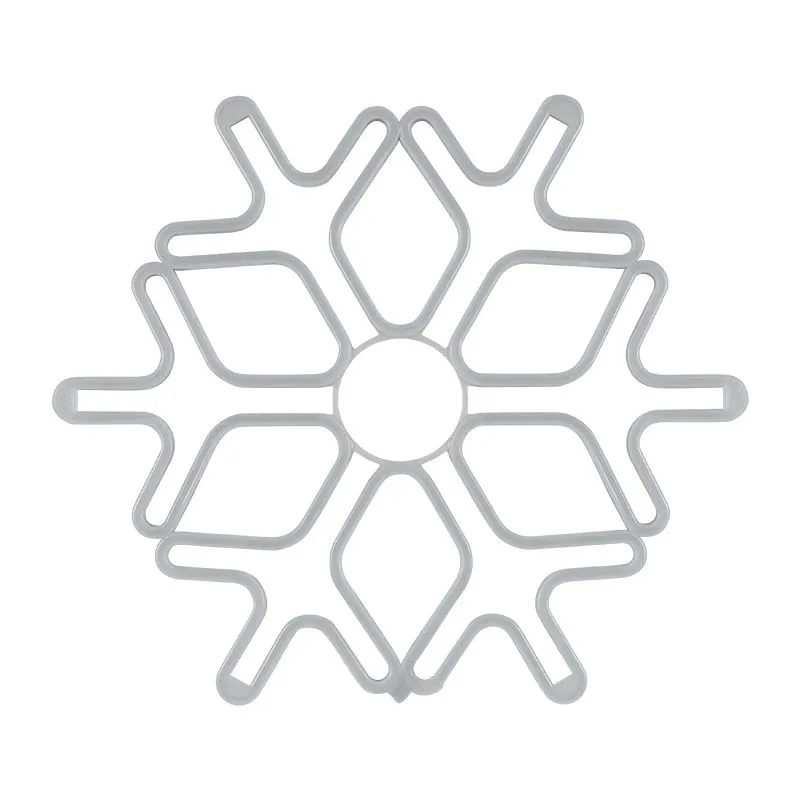 Фигура Снежинка из гибкого неона, 60х60 см, цвет свечения белый NEON-NIGHT - Фото 3