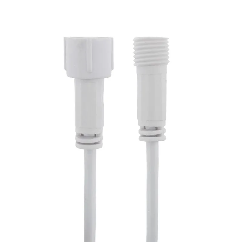 Удлинитель (шнур) для уличных гирлянд Professional 3 м белый ПВХ - Фото 4