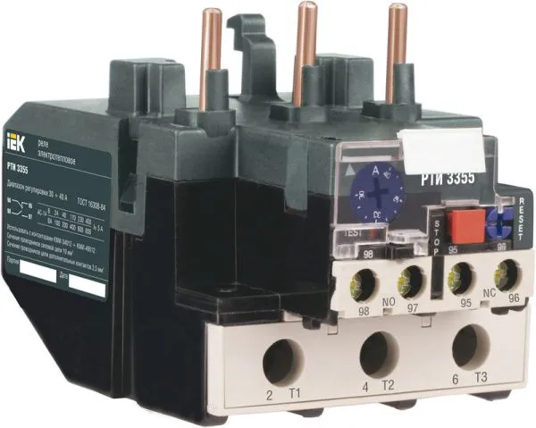 Реле РТИ-3355 электротепловое 30-40А IEK DRT30-0030-0040
