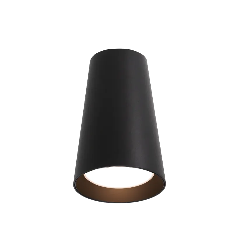 Накладной светильник WOLTA WSL-GU10/11BL IP20 под лампу GU10 Чёрный CONO D70x110 1/50 - Фото 4