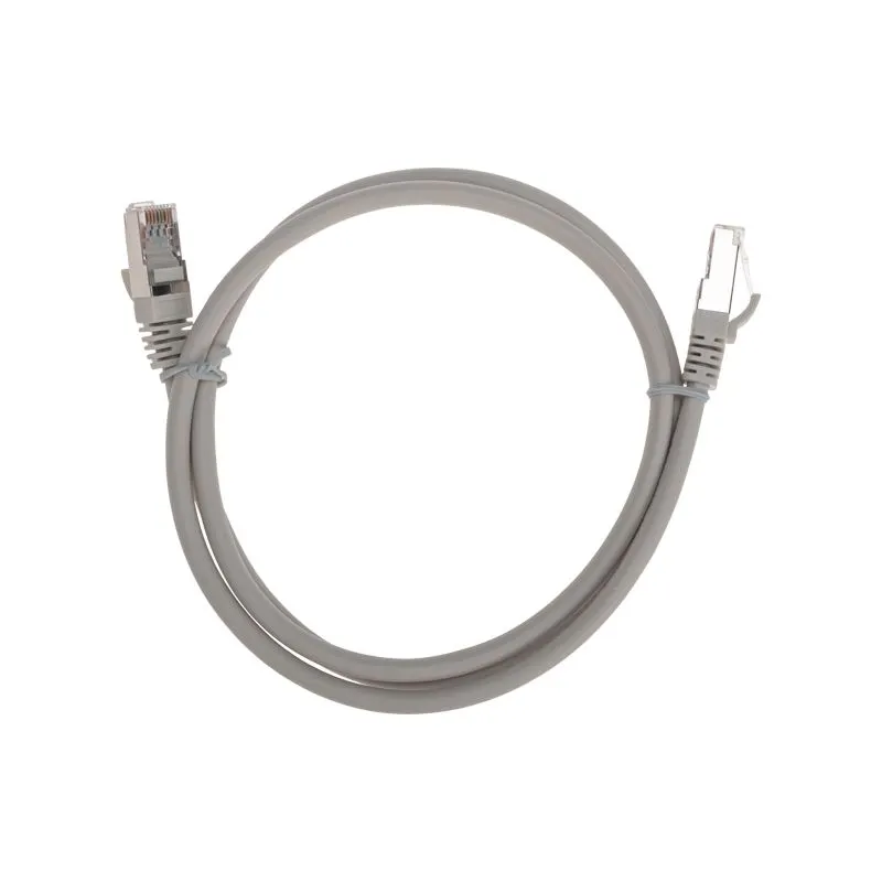 Патч-корд F/UTP, CAT 6, RJ45-RJ45, 26AWG, LSZH, серый, 1м REXANT