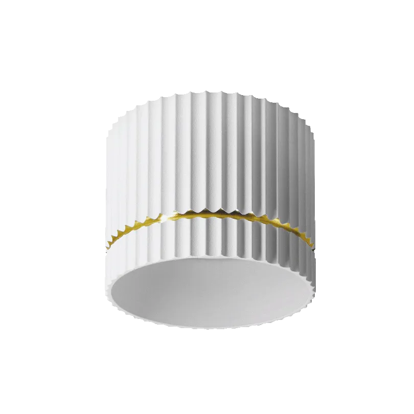 Накладной светильник WOLTA WSL-GX53/18WG NIMB под лампу GX53 Белый/золото D85x70