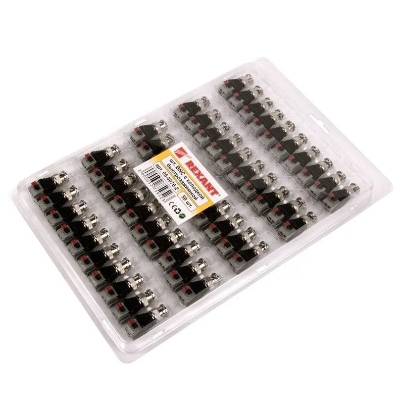 Разъем BNC штекер с быстрозажимной колодкой (блистер) REXANT - Фото 2