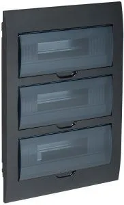 KREPTA 3 Корпус пластиковый ЩРВ-П-36 IP41 черный IEK MKP12-V-36-41-K02