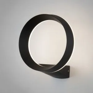 Светильник светодиодный уличный настенный Ring IP54 1710 TECHNO LED черный Elektrostandard a054933