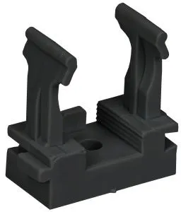 ELASTA Держатель с защелкой для гофрированных труб под монтажный пистолет CFM20 черный IEK ET-TA10D-CFM-020-K02-100