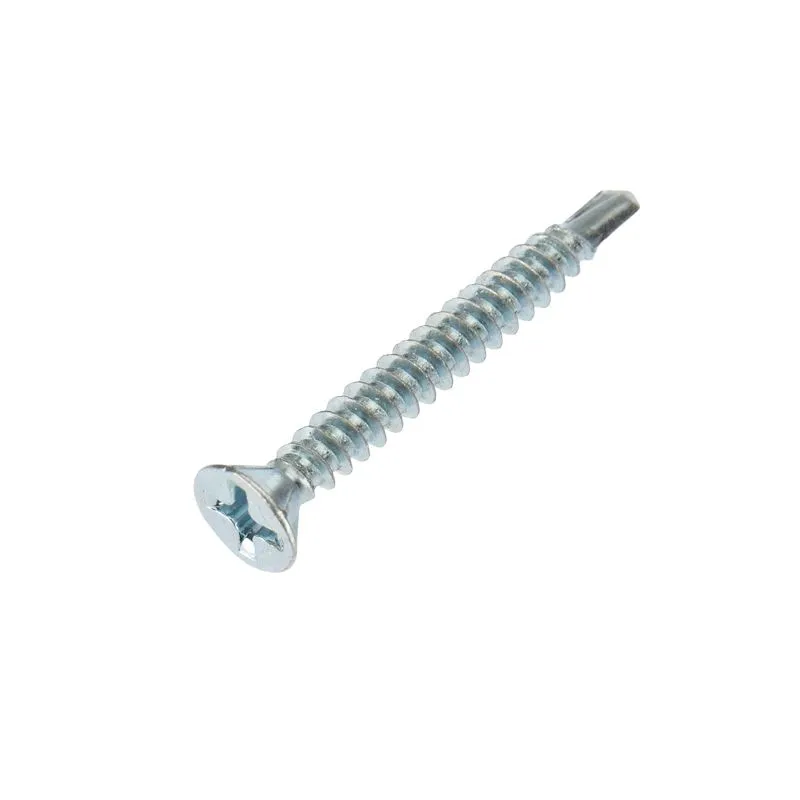 Саморез оконный сверло 3,9х32мм, белый цинк, короб (500 шт/уп) KRANZ