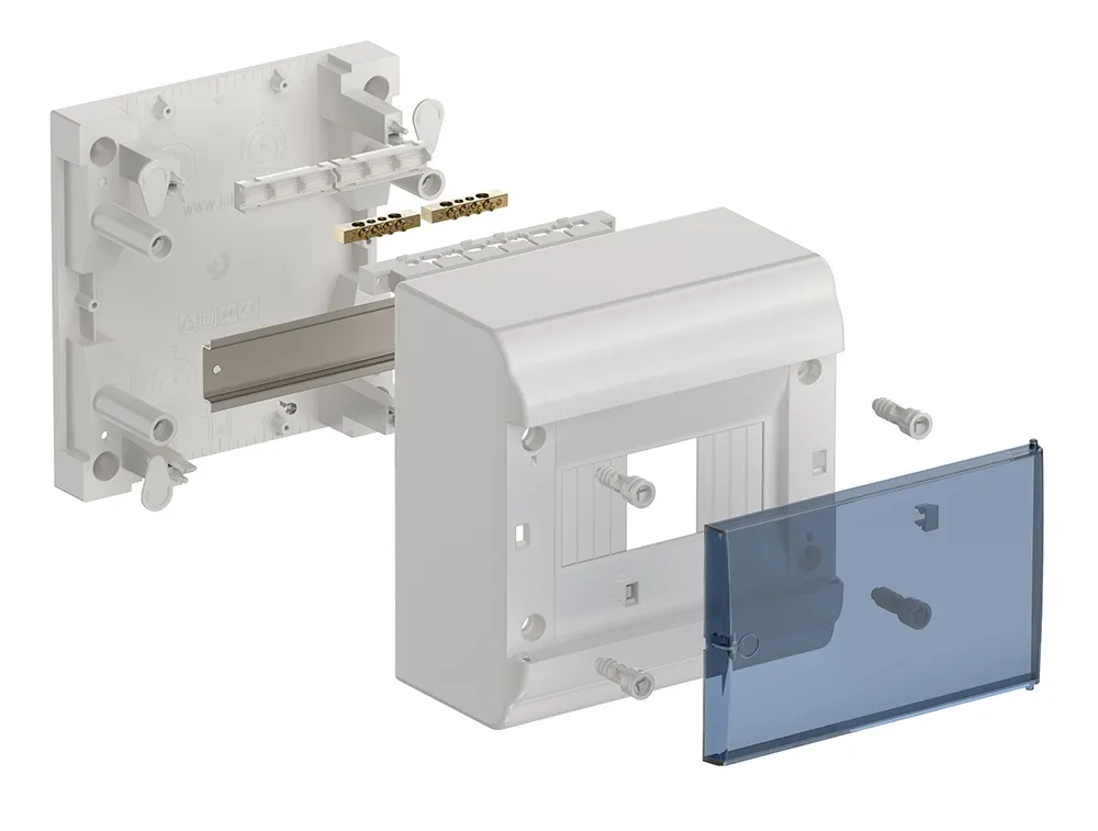 PRIME Корпус пластиковый ЩРН-П-6 модулей навесной белый IP41 IEK - Фото 4