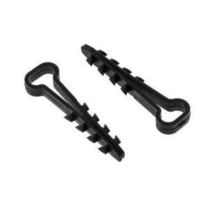 Дюбель-хомут для плоского кабеля (5-8мм) черный (100шт.) EKF plc-nccf-5x8b