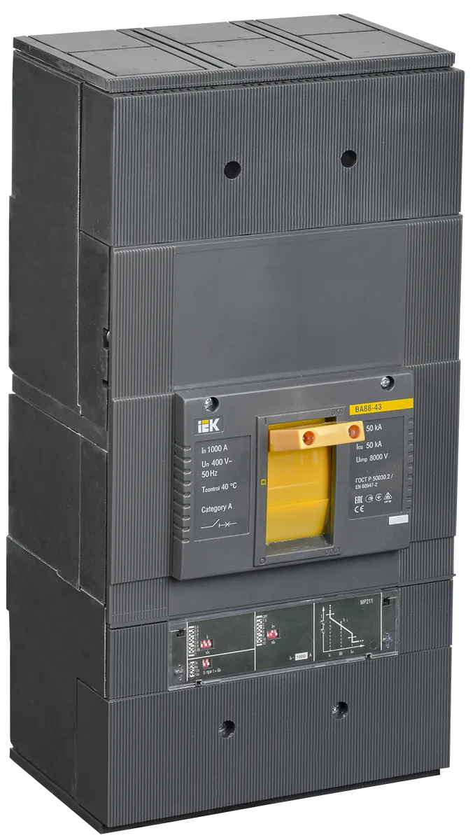 Выключатель автоматический ВА88-43 3Р 1000А 50кА c электронным расцепителем МР 211 IEK