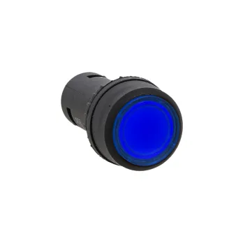 Кнопка SW2C-10D с подсветкой синяя NO 24В EKF