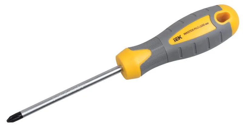 Отвертка крестовая MASTER Ph2х150мм IEK