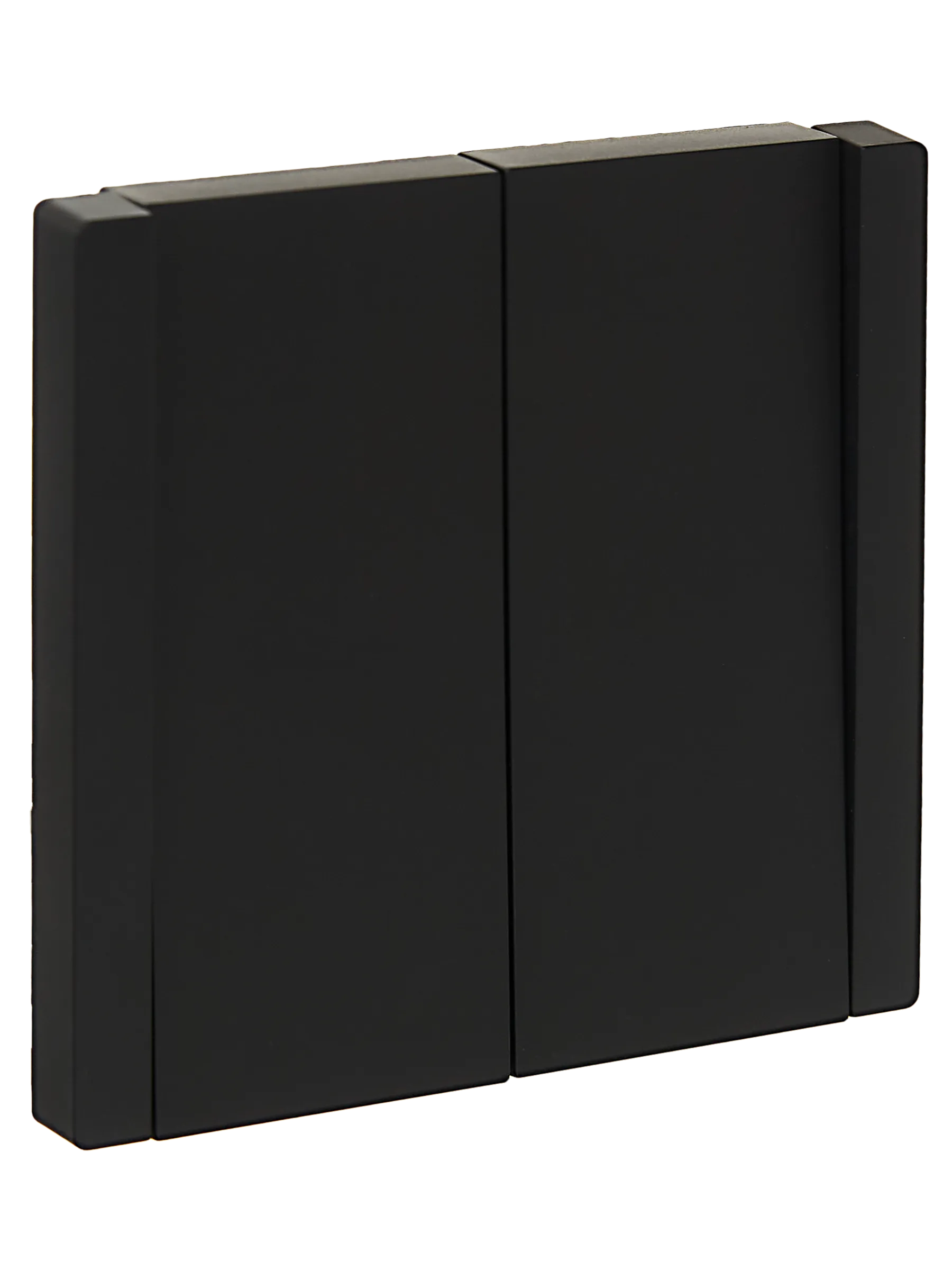 FORTE&PIANO Выключатель 2-клавишный 10А FP105 черный IEK FP-V20-0-10-1-K02