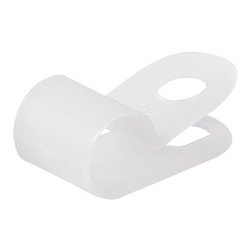 Скоба под винт 6мм, белая (50 шт/уп) REXANT - Фото 2