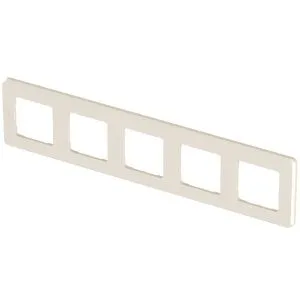 INSPIRIA Рамка 5-местная слоновая кость 673971