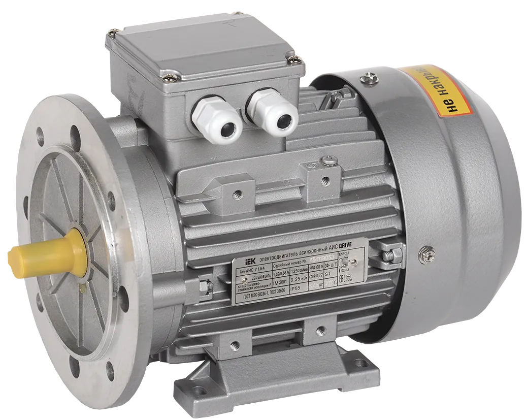 Электродвигатель асинхронный трехфазный АИС 80B8 380В 0,25кВт 750об/мин 2081 DRIVE IEK